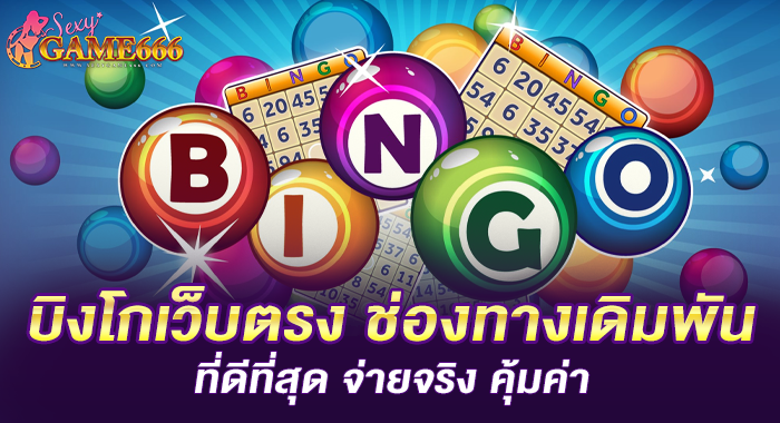 บิงโกเว็บตรง ช่องทางเดิมพันที่ดีที่สุด จ่ายจริง คุ้มค่า